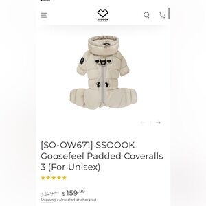 SSOOOK Goosefeel Padded Coveralls 3 (For Unisex)